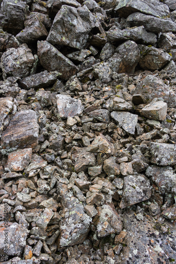 Close-up Abstract of Rock Scree, Glen Clova, Scotland