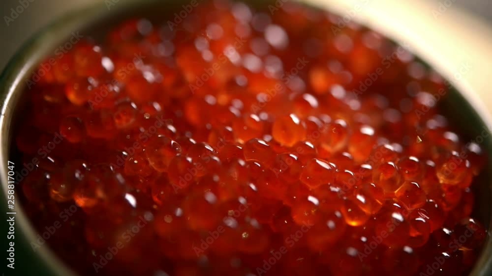 Roe in the bowl, close up Roe in the bowl, close up