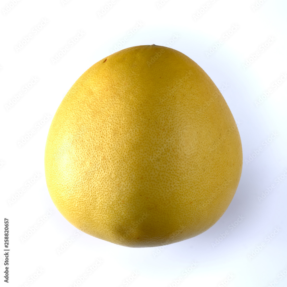 pomelo on white background