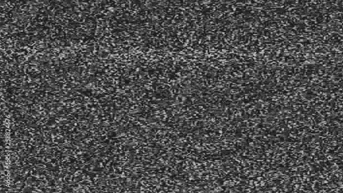 Flickering VHS noise analog TV signal. VHS retro recording video cassette static photo