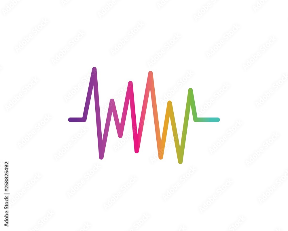 sound wave,pulse ilustration logo vector icon sound wave,pulse ilustration logo vector icon