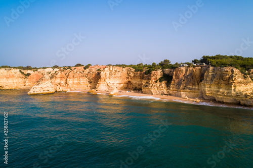 Praia da Marinha, Lagoa, Algarve, Portugal, Europe - Aerial View at Dsuk