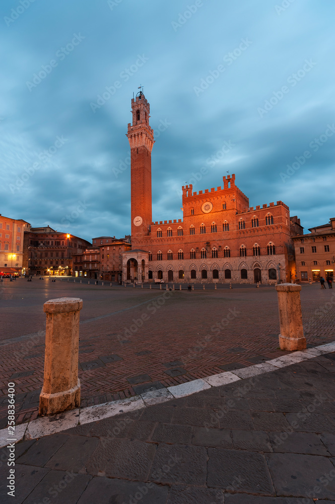 Historical landmark city Siena, Tuscany, Italy