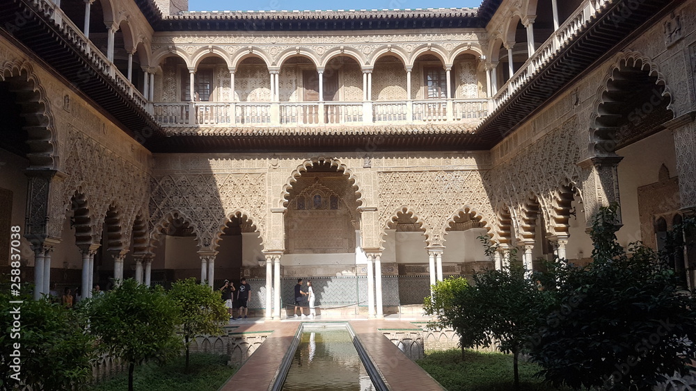 Obraz premium Beautiful landmarks of Sevilla, Spain (Real Alcazar de Sevilla)
