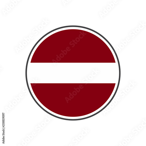 Free Download Circle latvia flag with icon vector isolated on white background - GFXLoad