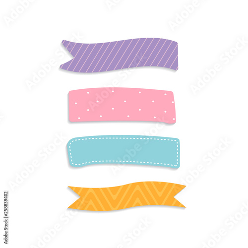 Colorful sticky notes set