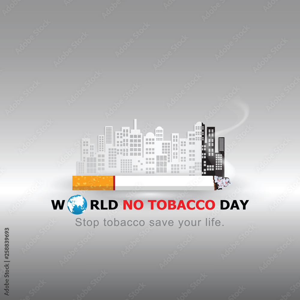 Stop Smoking. World No Tobacco Day. illustration Vector Eps 10.