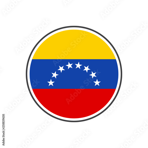 Circle venezuela flag with icon vector isolated on white background Free Download Circle venezuela flag with icon vector isolated on white background - GFXLoad