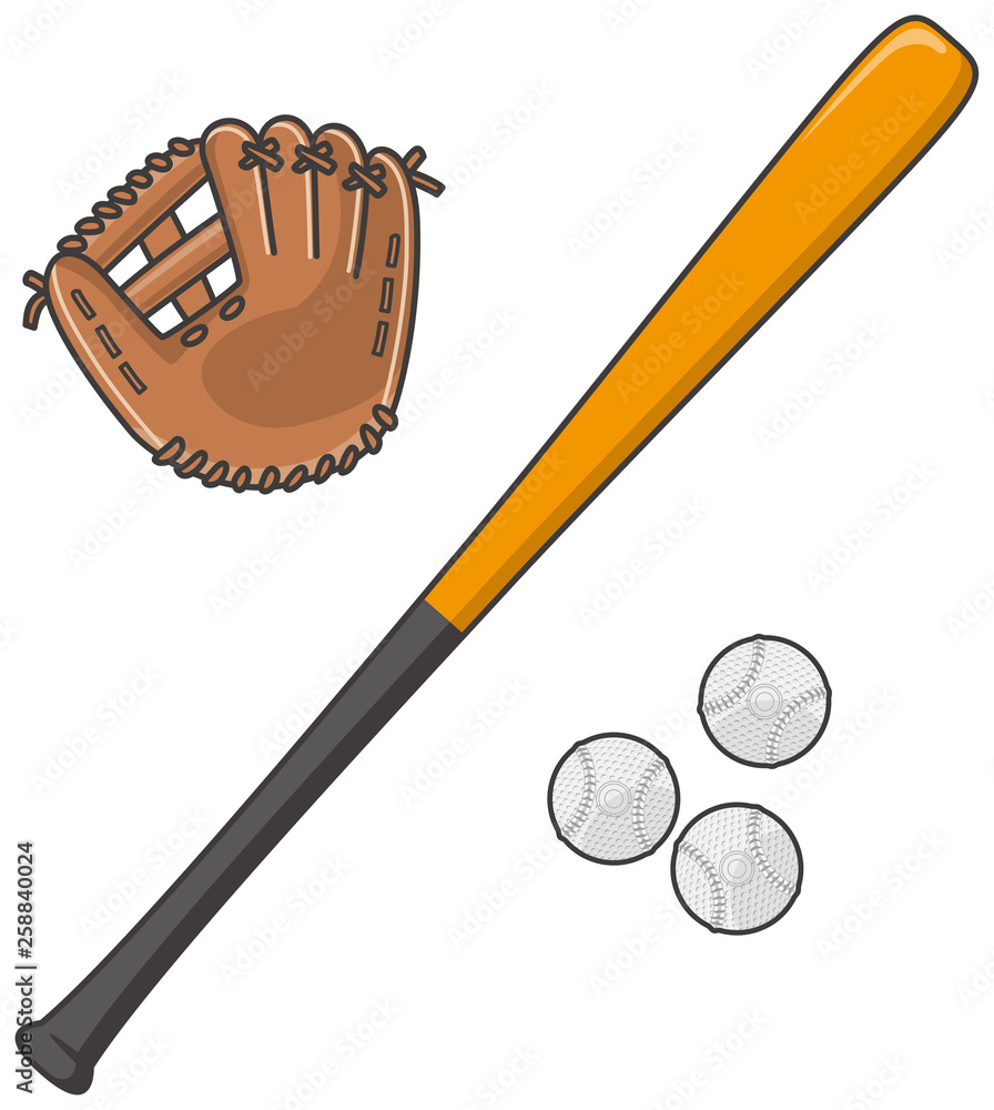 軟式野球、グローブ、バット、他