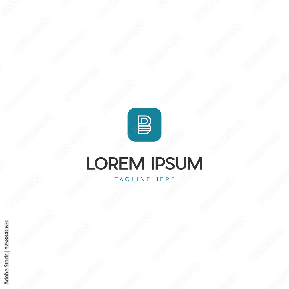 Modern and unique letter B initials logo design, Abstract letter B modern logo icon design concept. Modern and unique letter B initials logo design, Abstract letter B modern logo icon design concept.