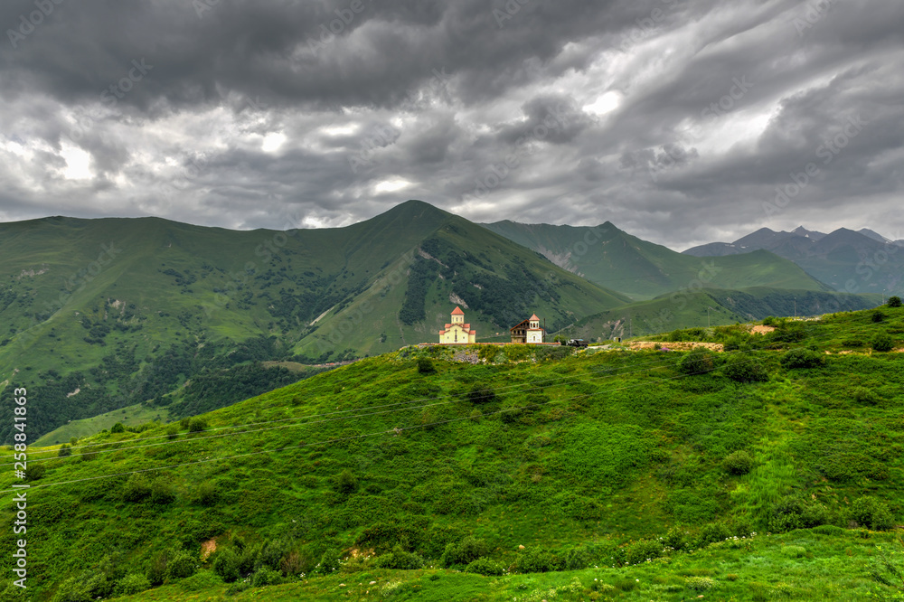 Naklejka premium Amaglebis Church - Ganisi, Georgia