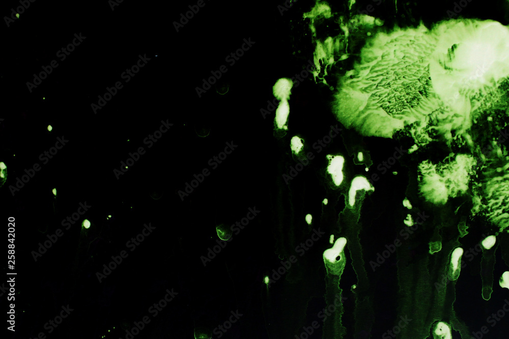 green Abstract texture on black background green Abstract texture on black background
