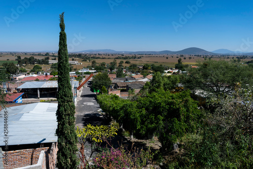 Paisaje de puelo en michoacan photo