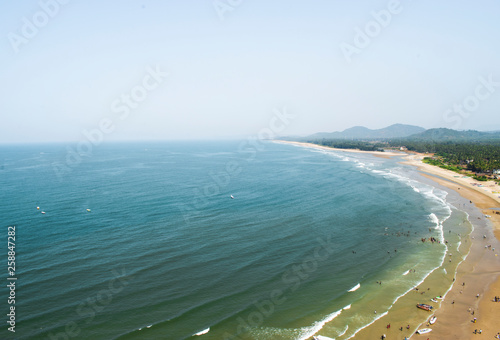 beach side top view