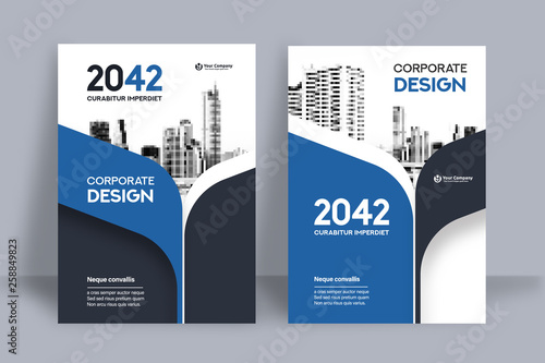 City Background Business Book Cover Design Template