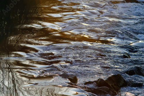 cascade at the river enns in austria photo