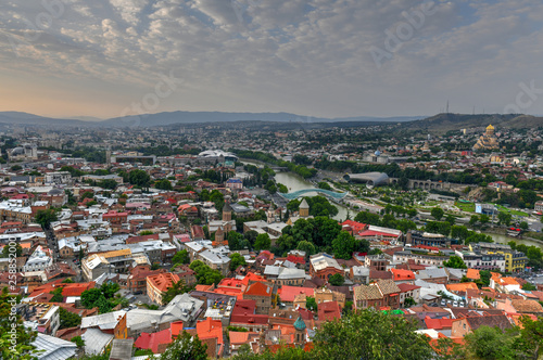 Fototapeta Naklejka Na Ścianę i Meble -  Panoramic City View - Tbilisi, Georgia