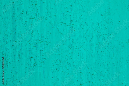 Teal painted wall texture background, design pattern template © hdesert