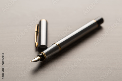 fountain pen on table