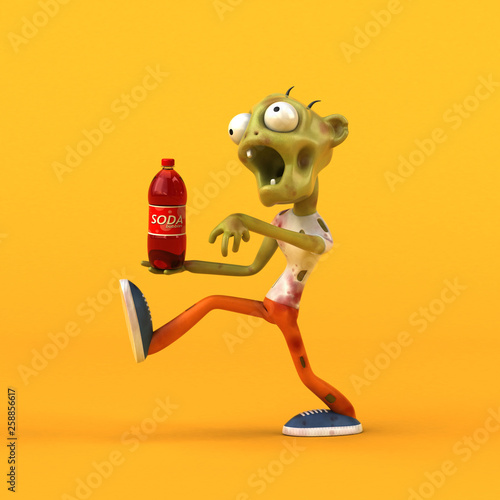 Fun zombie - 3D Illustration