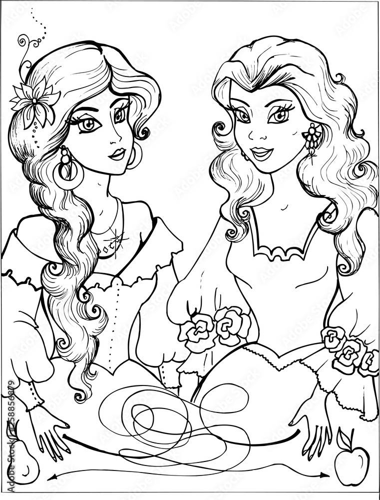coloring book. princess. puzzles. tales 22 coloring book. princess. puzzles. tales 22