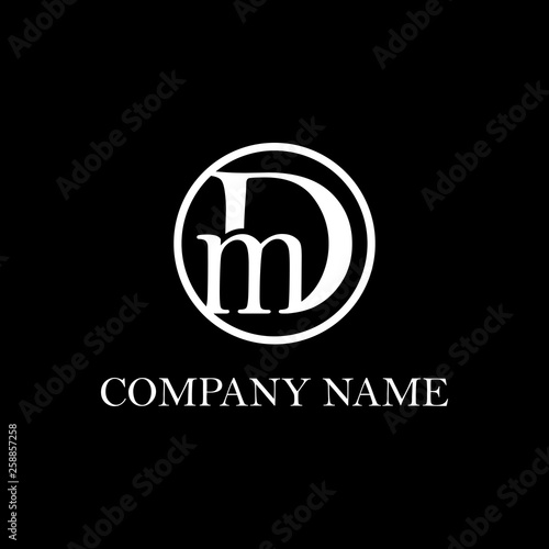 DMinitial logo Design, clean vector