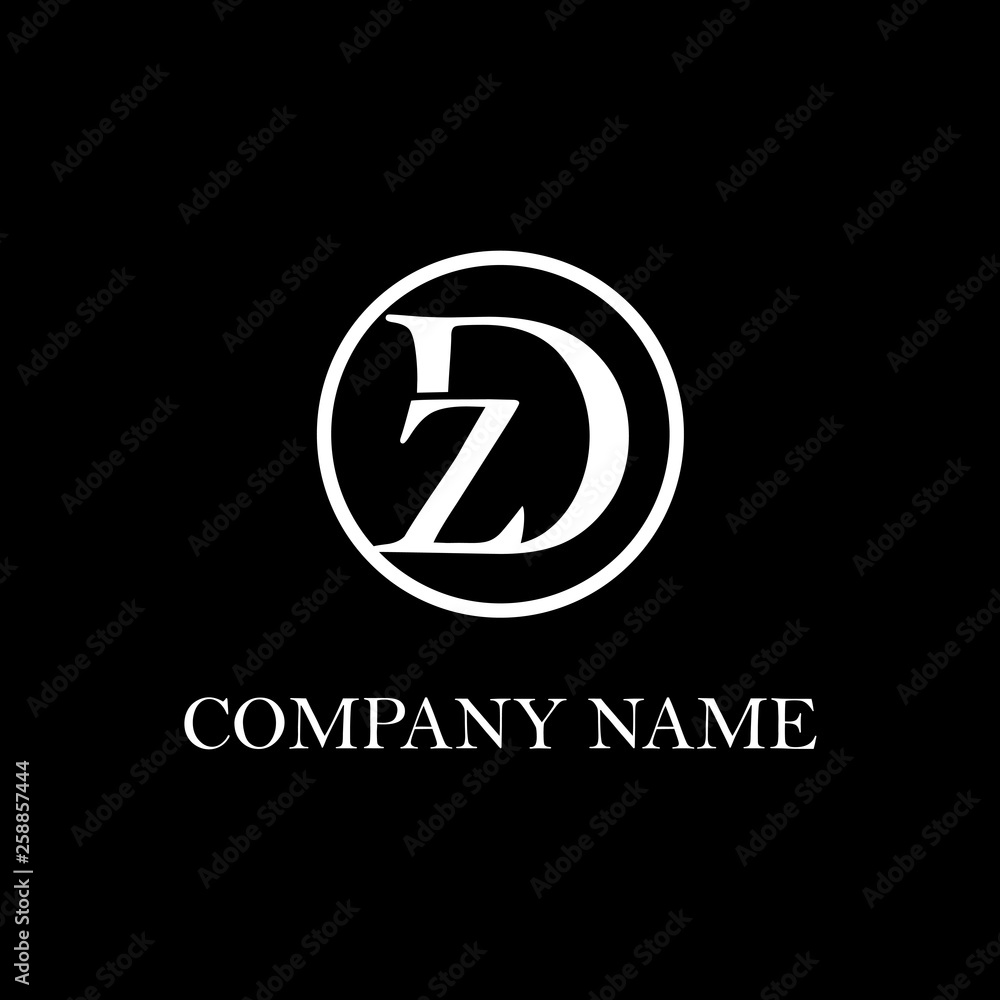 DZ initial logo Design, clean vector DZ initial logo Design, clean vector