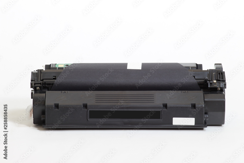 Toner Cartridge Black isolated on white background. Toner Cartridge Black isolated on white background.