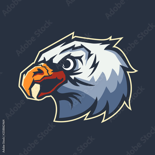 Wallpaper Mural Modern professional logo for sport team. Eagle mascot. Eagles, vector symbol on a dark background. Torontodigital.ca