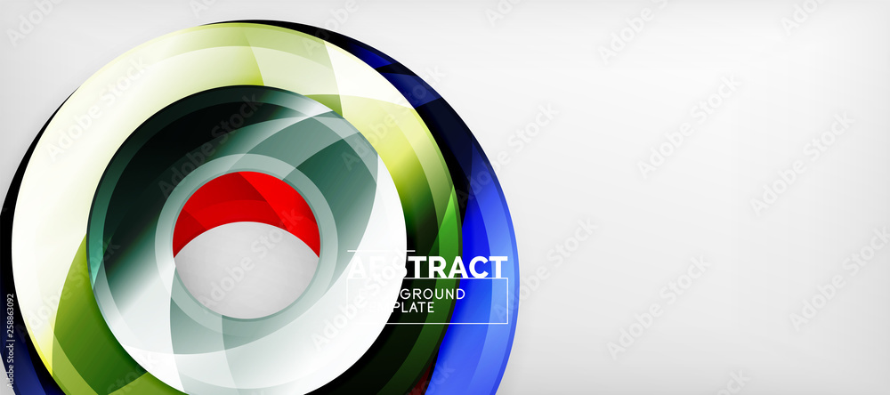 Glossy circles geometric background Glossy circles geometric background