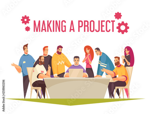 Coworking Vector Illustration