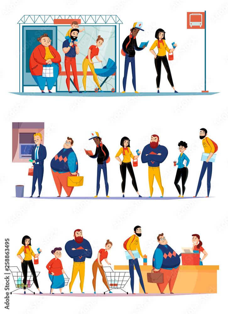 Queue People Horizontale Sets Queue People Horizontale Sets