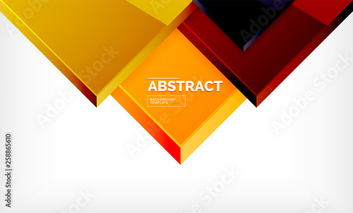 Geometric abstract background, modern square design