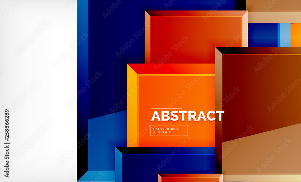 Square geometrical background Square geometrical background