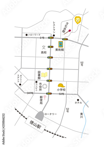 徳山駅周辺地図