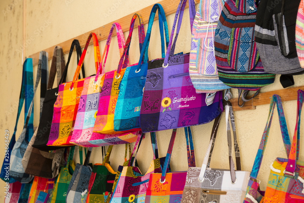 Fototapeta premium Souvenirs store in Guanajuato city. Mexico