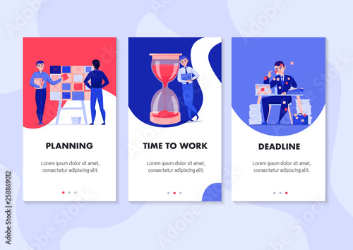 Time Management Vertical Banners