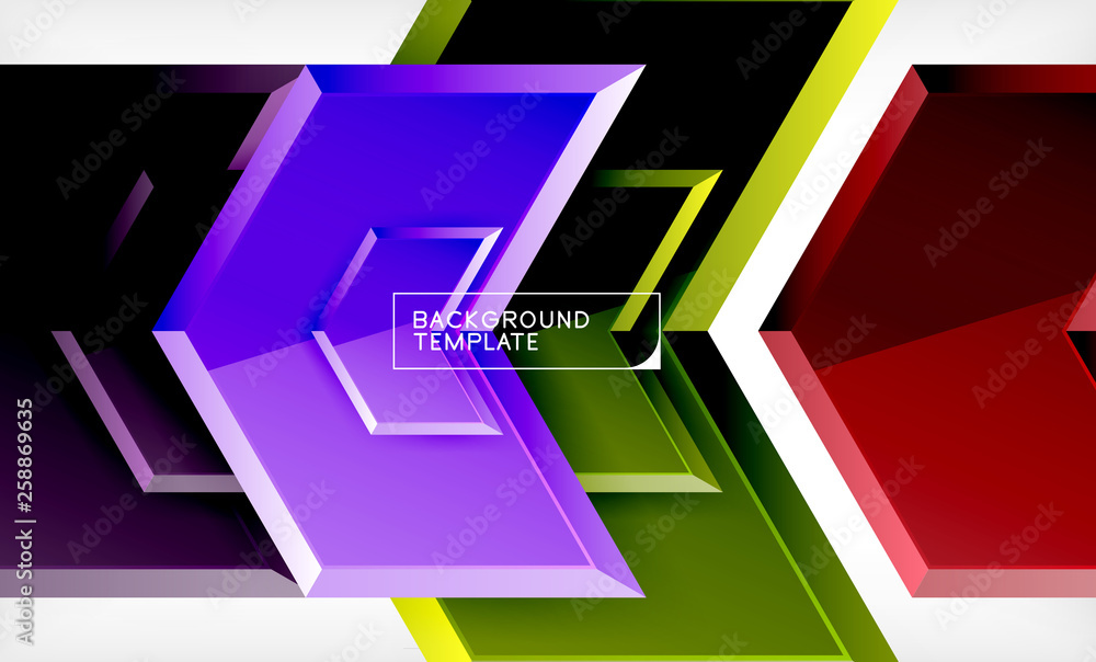 Shiny glossy arrows background, clean modern geometric design, futuristic composition Shiny glossy arrows background, clean modern geometric design, futuristic composition
