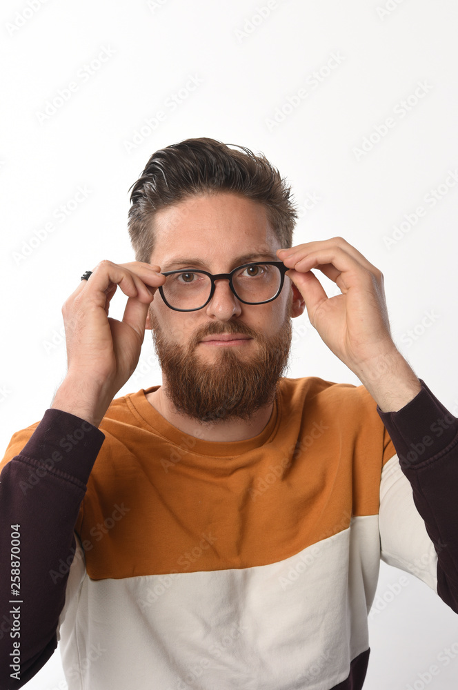 bearded man with glasses bearded man with glasses