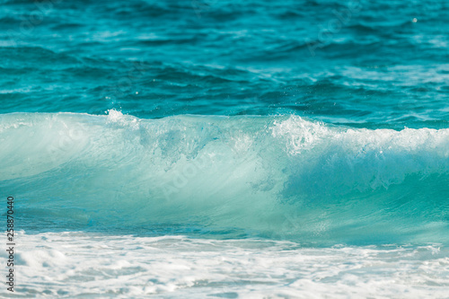 Ocean waves like glass photo