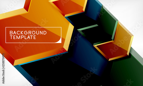 Techno arrow background, template design