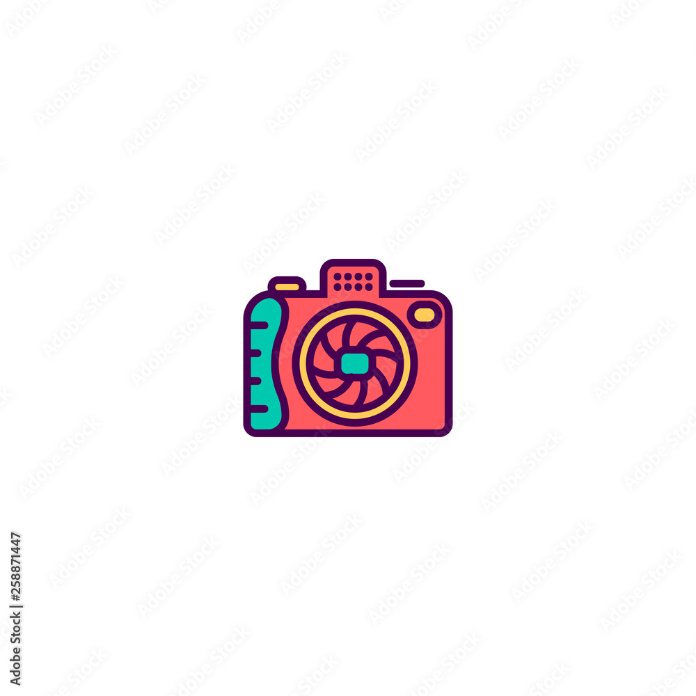 Photo Camera icon design. Photography and video icon vector design Photo Camera icon design. Photography and video icon vector design