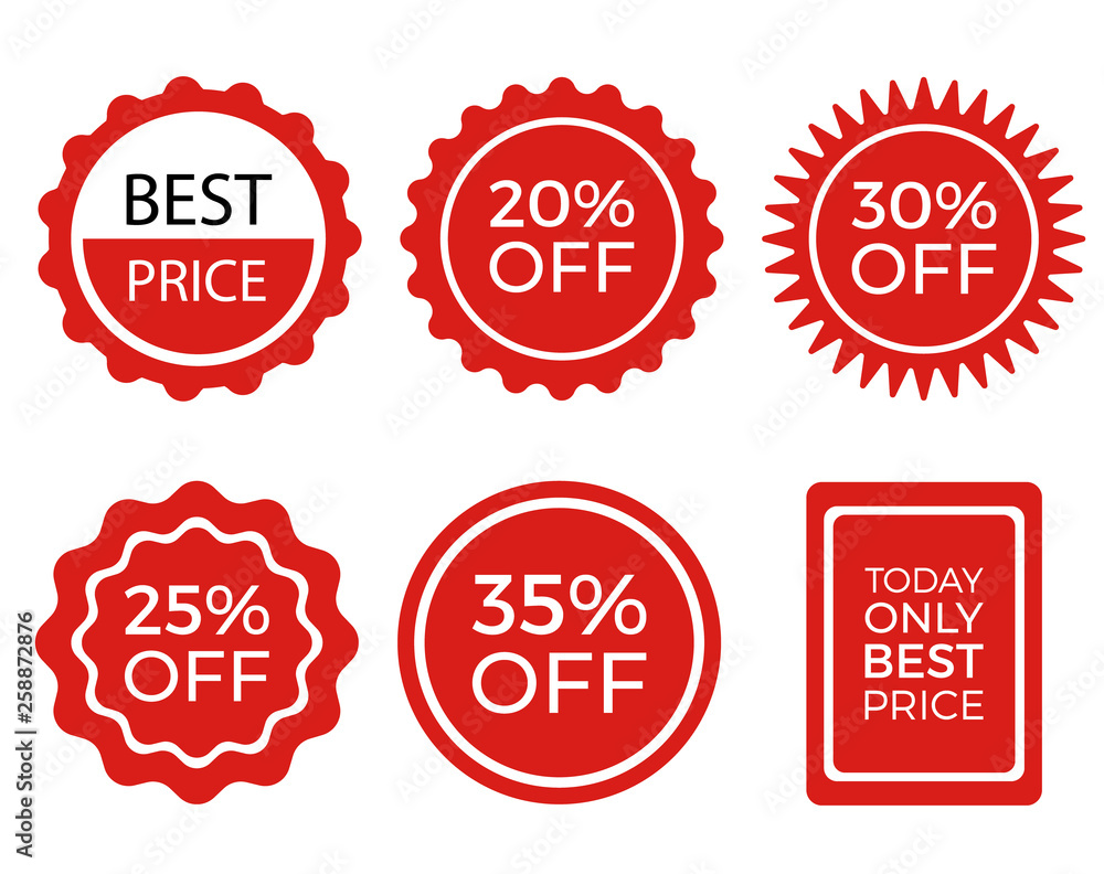Sale stickers collection. Set of Promotional Vector Labels Sale stickers collection. Set of Promotional Vector Labels
