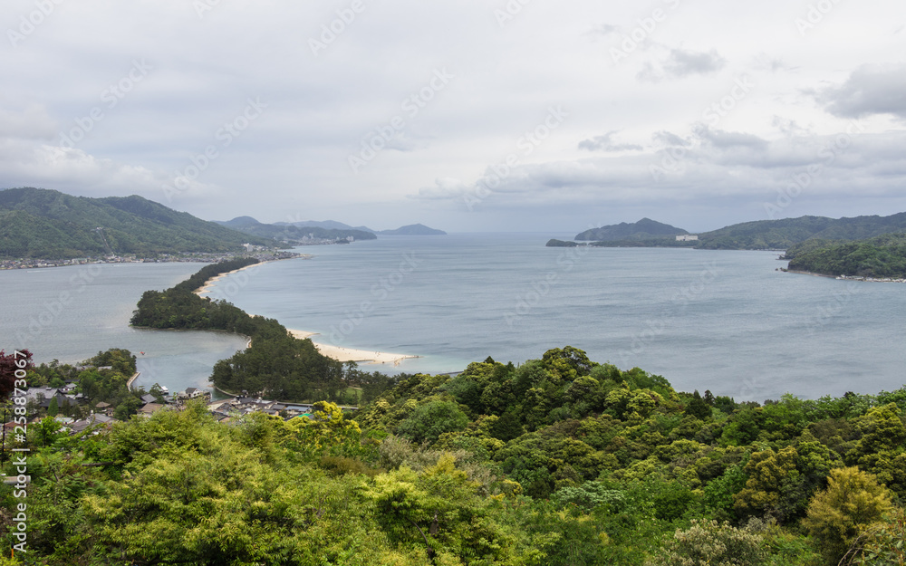 Panoramic view on Amanohashidate 