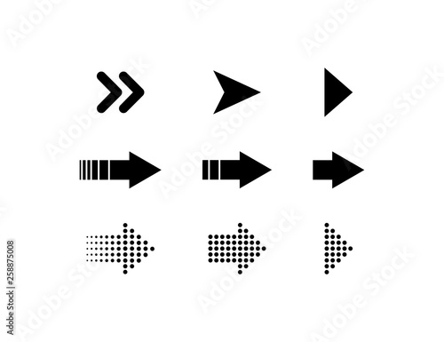 Collection arrows. Arrows vector icon. Arrow. Arrows for web design. Black arrow