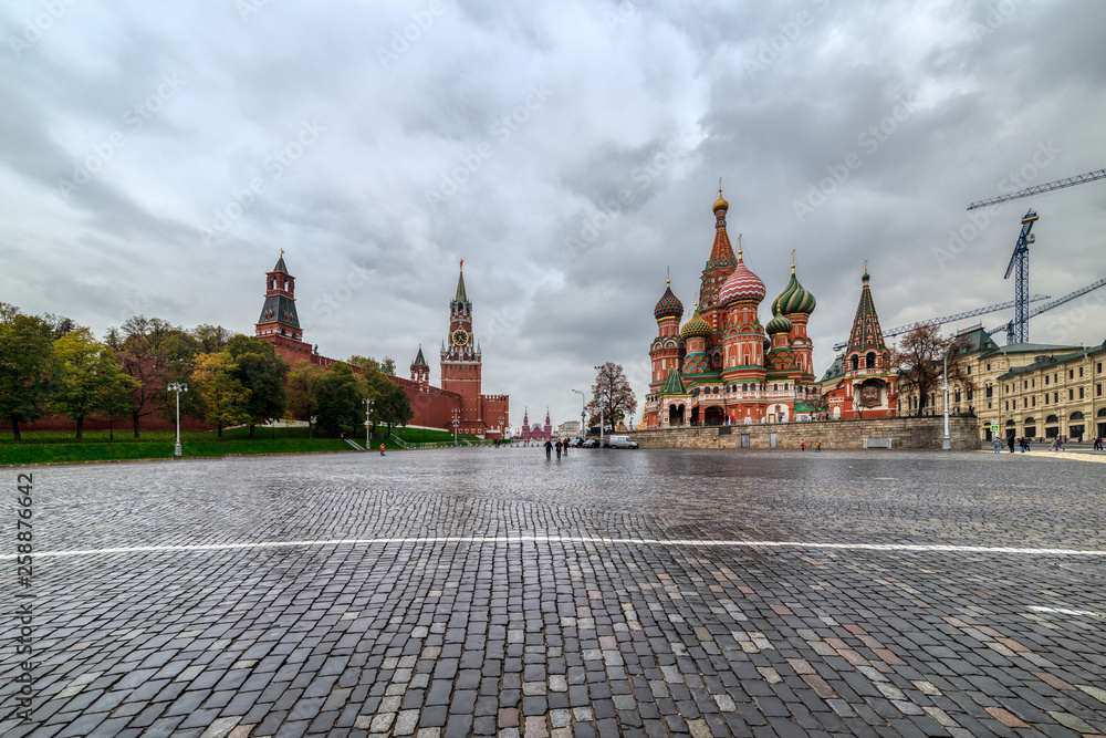 Moscow Kremlin, Vasilyevsky Descent near St. Basil's Cathedral.