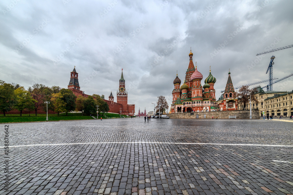 Moscow Kremlin, Vasilyevsky Descent near St. Basil's Cathedral. Moscow Kremlin, Vasilyevsky Descent near St. Basil's Cathedral.
