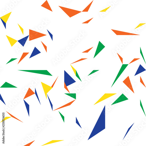 Abstract triangle color pattern