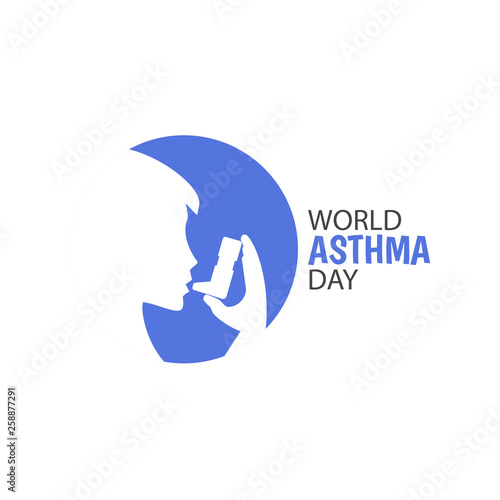 Vector Illustration on the theme World Asthma Day.