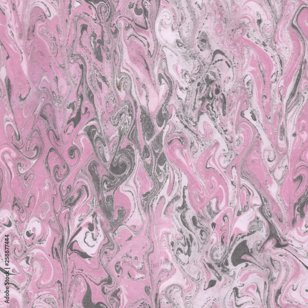 Fototapeta premium Pink Seamless marble texture paper background. Abstract backdrop.